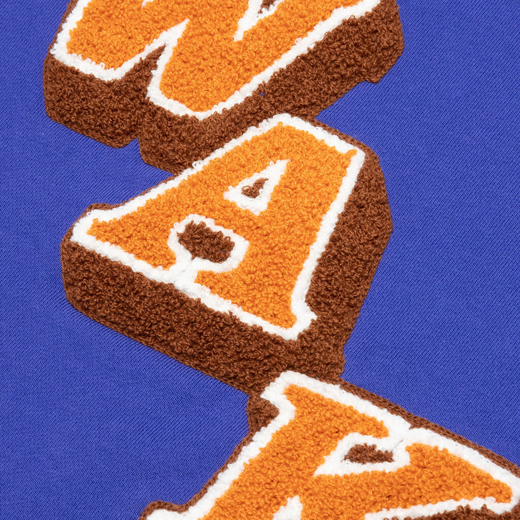 Awake Stacked Logo Crewneck - Sapphire