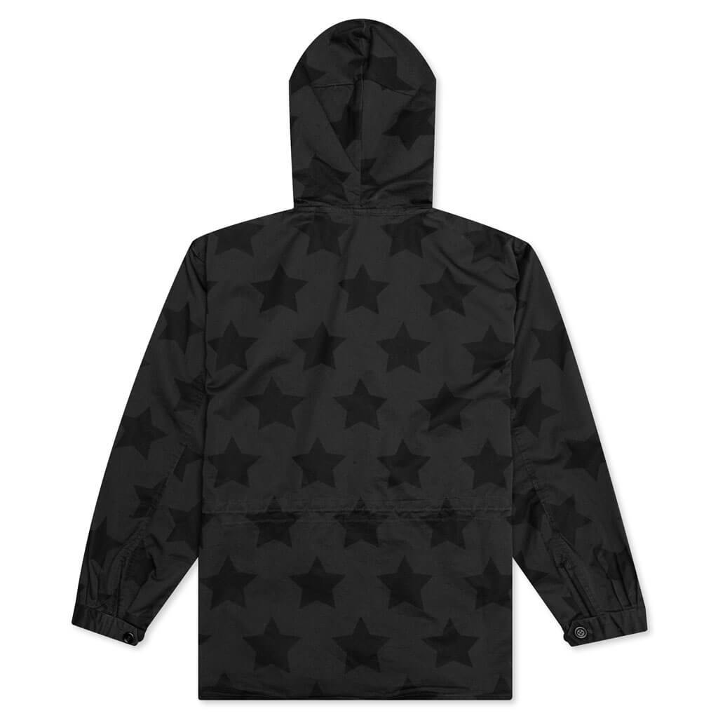Awake Star Printed Anorak - Charcoal/Black