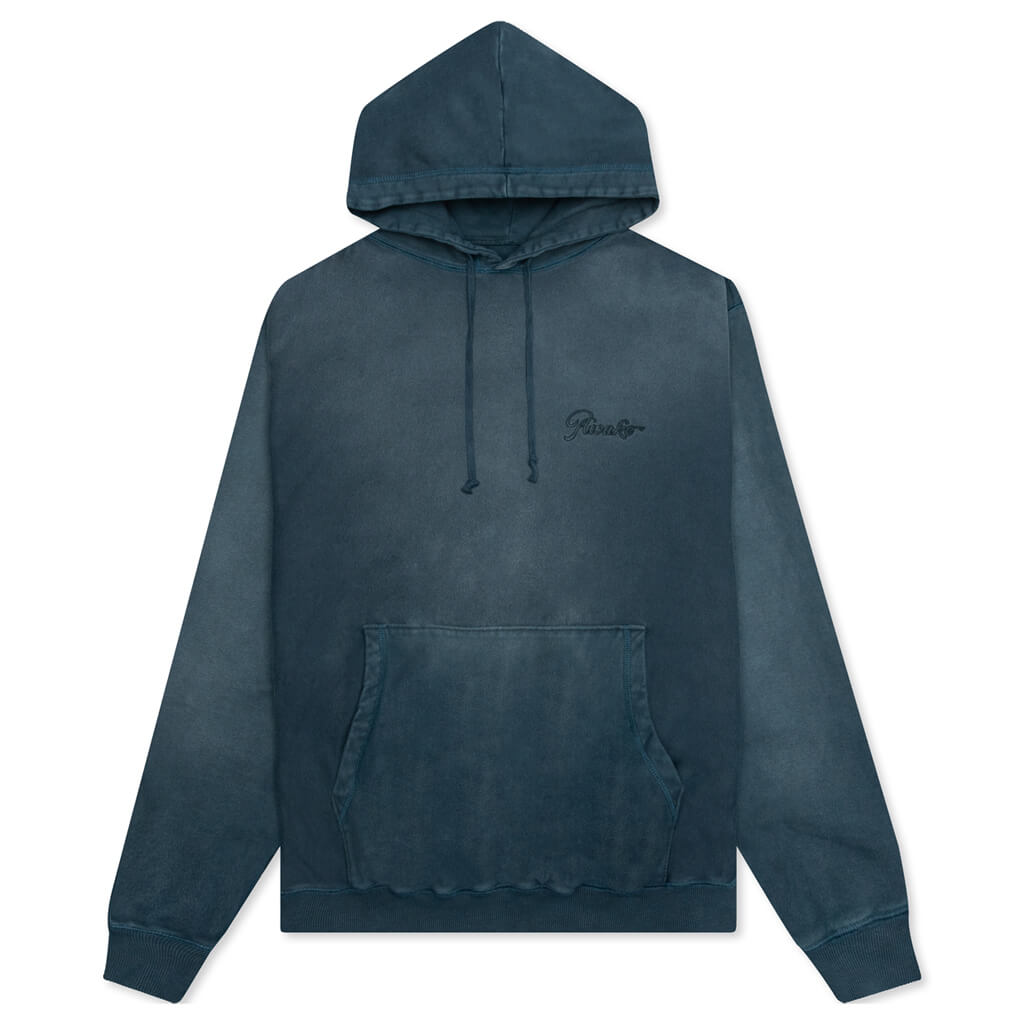 Awake Sunbleached Logo Hoodie -  Blue