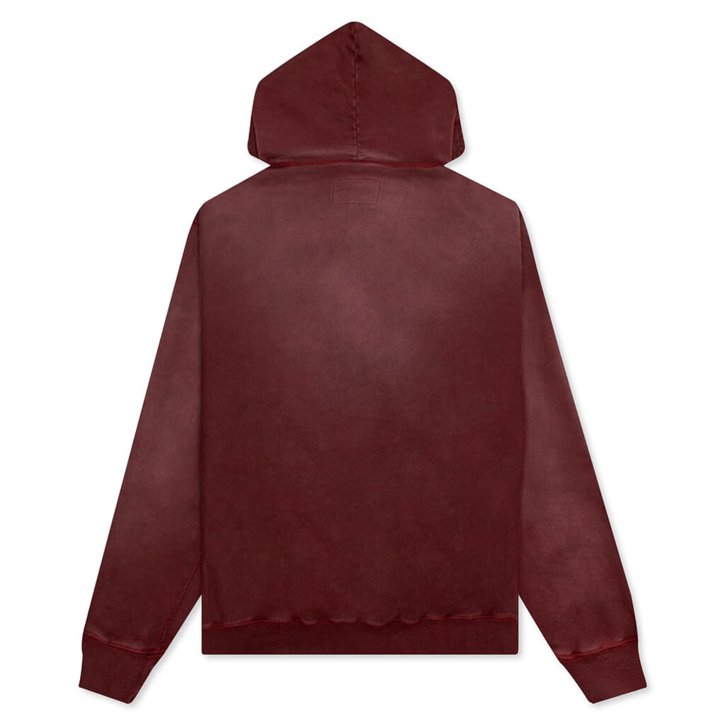 Awake Sunbleached Logo Hoodie - Maroon