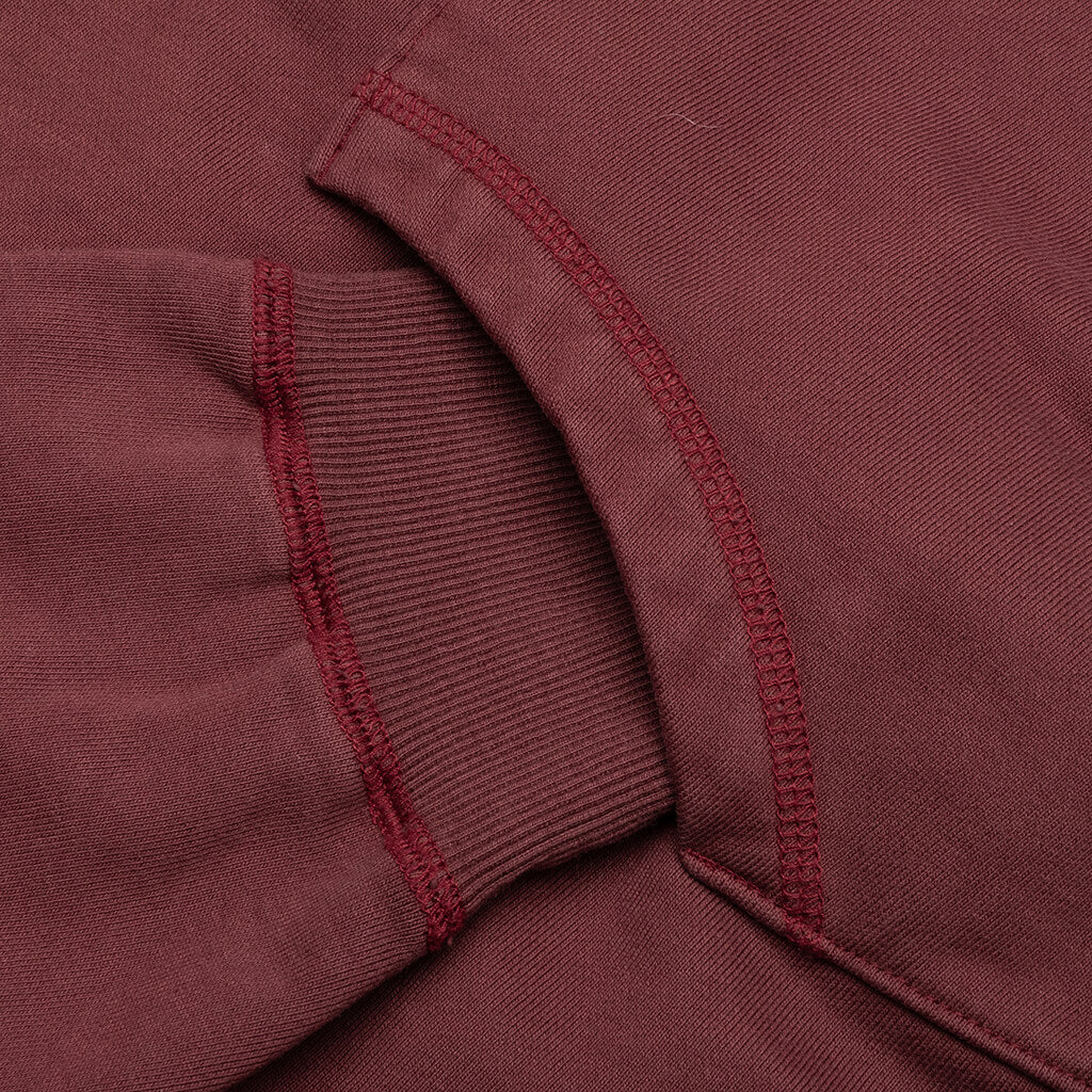 Awake Sunbleached Logo Hoodie - Maroon