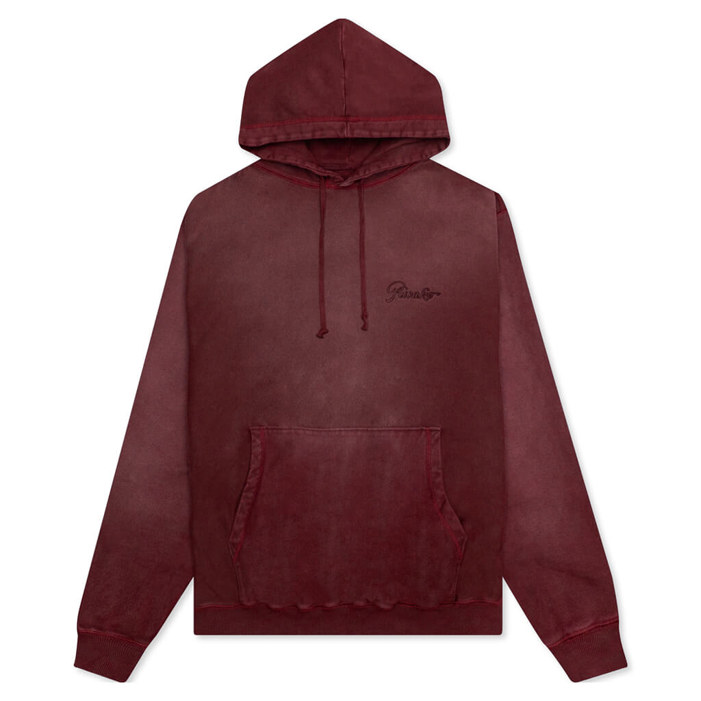 Awake Sunbleached Logo Hoodie - Maroon