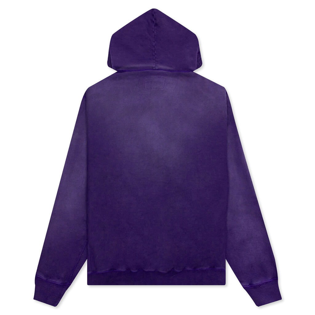 Awake Sunbleached Logo Hoodie - Purple