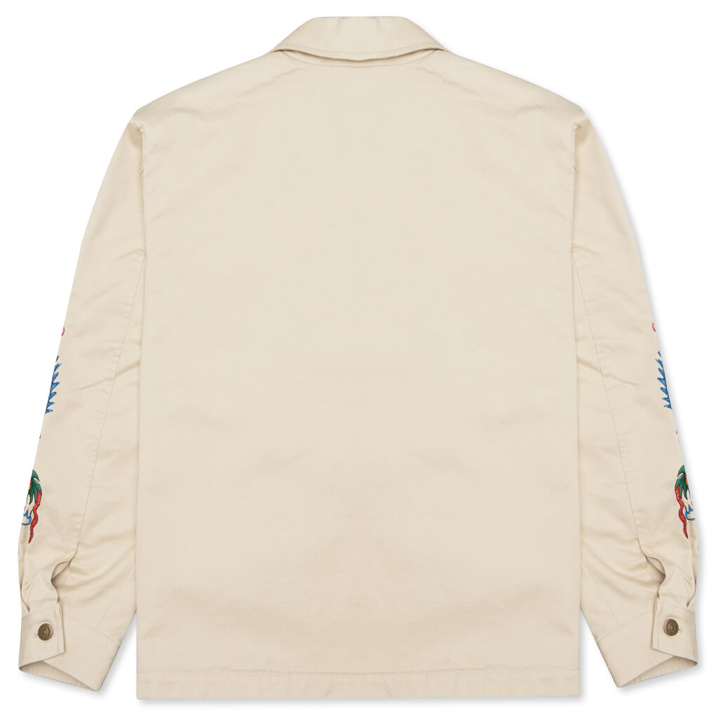Awake Twin Dragon Harrington Jacket - Tan