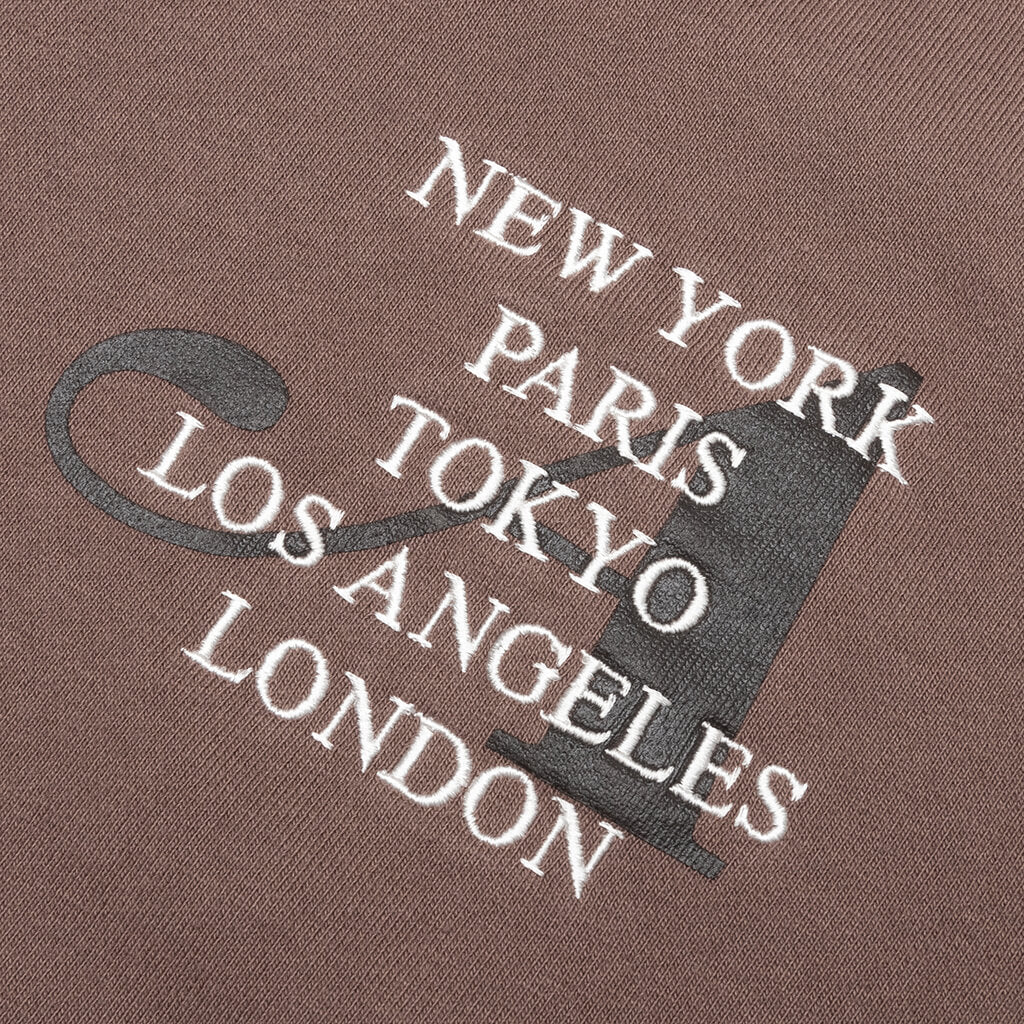 Awake Two-Tone Split City Crewneck - Cedar