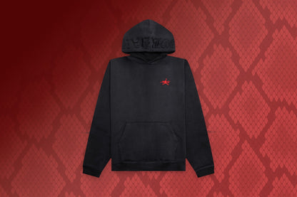 Awake NY x Jordan Fleece Hoodie - Black/Sail/University Red