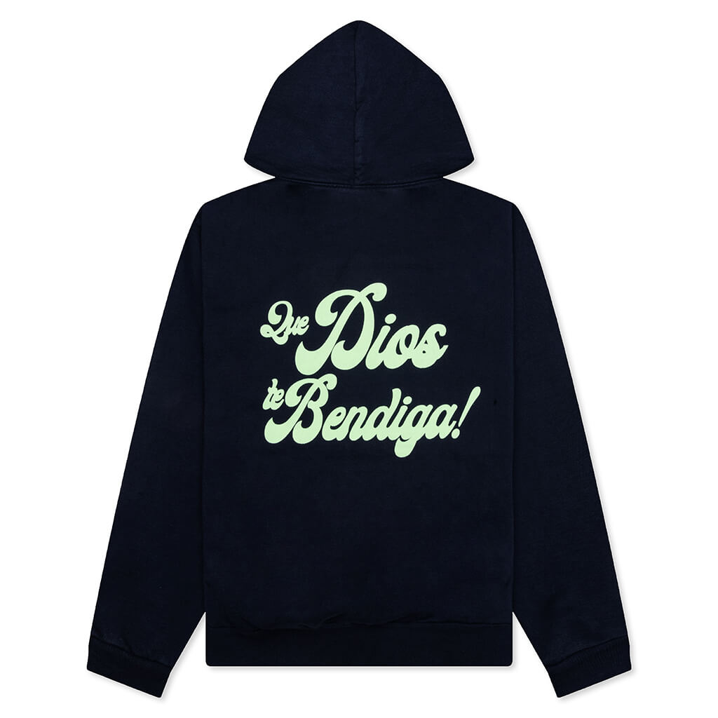 B Logo Hoodie - Navy Mocha