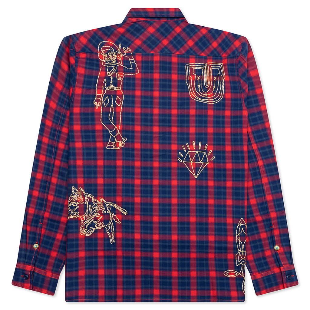 BB Dust L/S Flannel - Racing Red