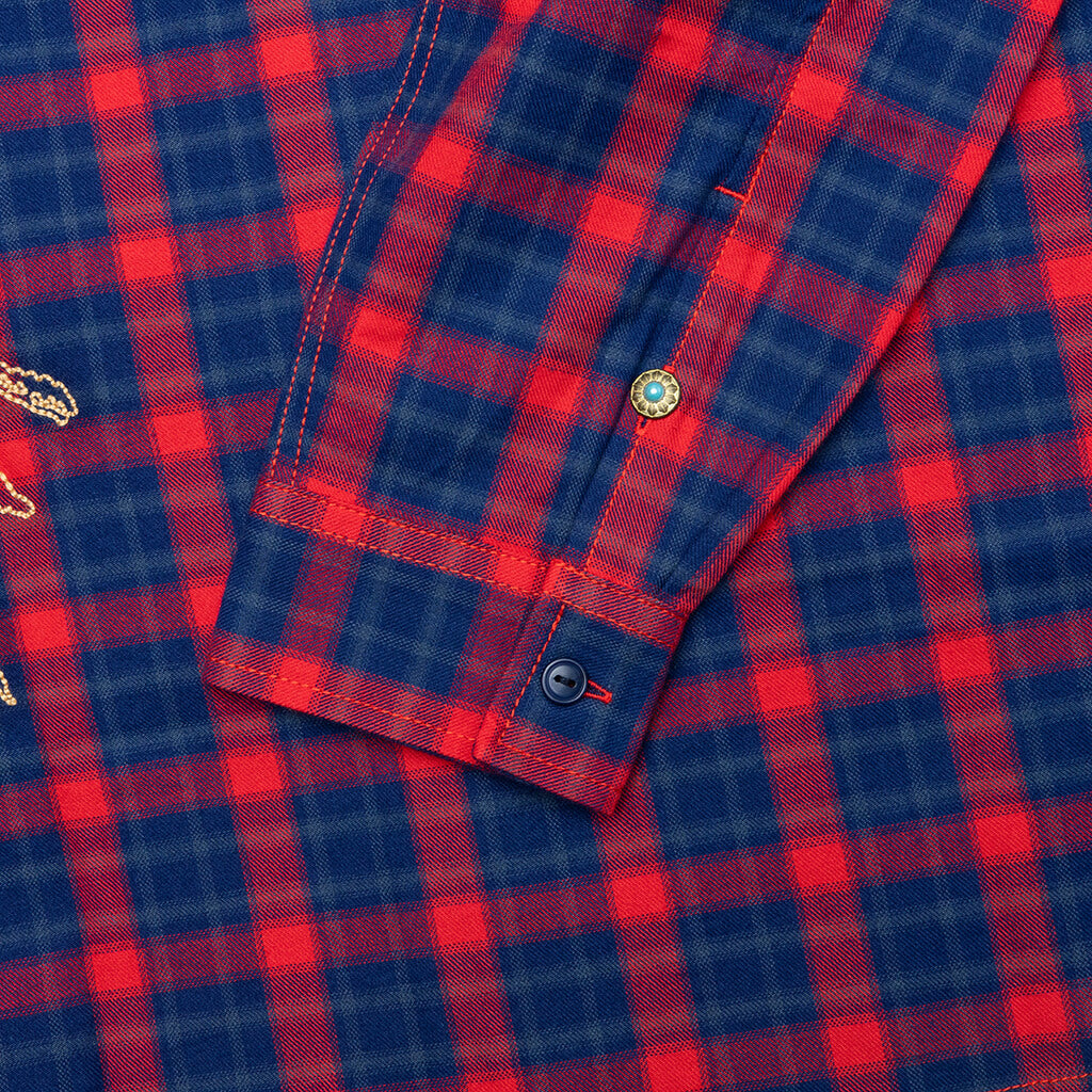 BB Dust L/S Flannel - Racing Red