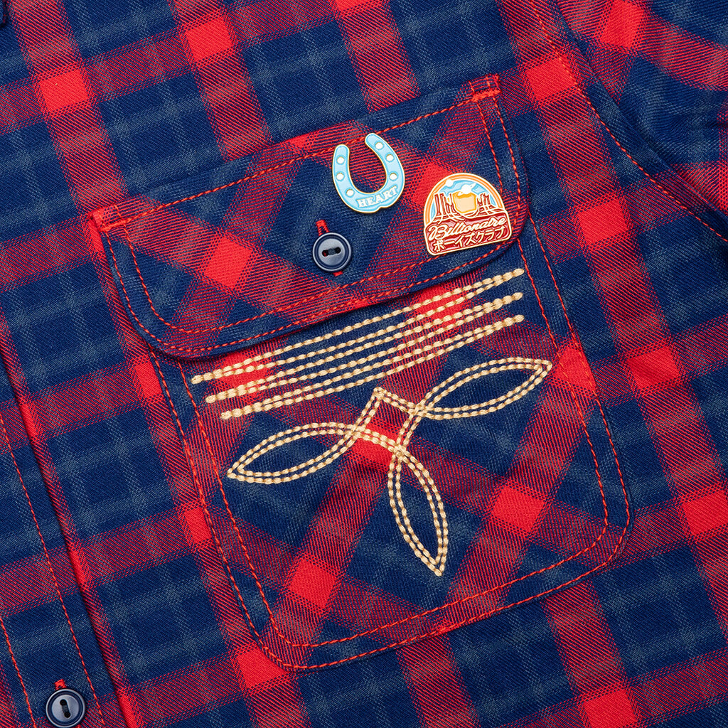 BB Dust L/S Flannel - Racing Red
