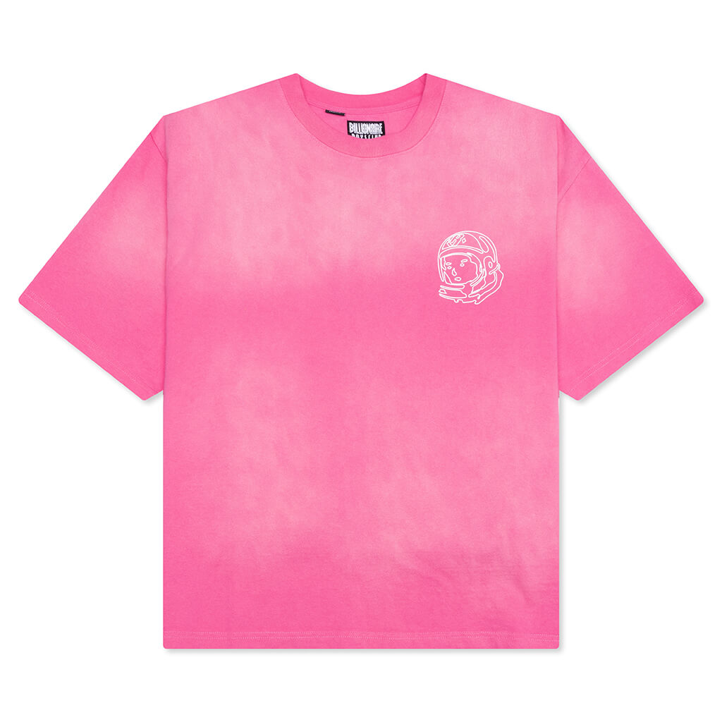 BB Faded Helmet S/S Crop Fit Knit - Carmine Rose