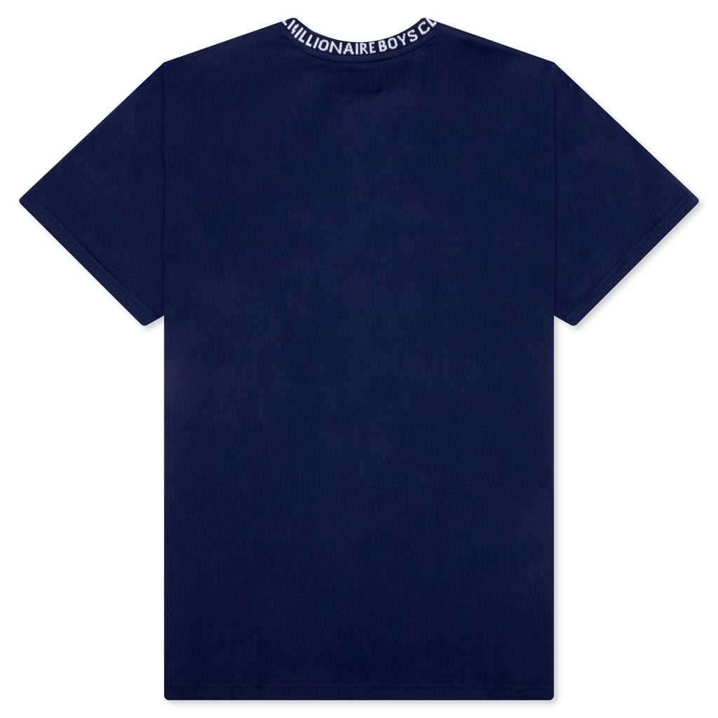 BB Wrapped S/S Knit - Blue Depths