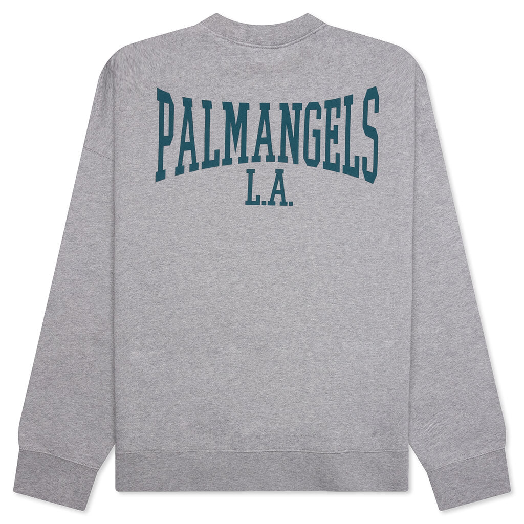 Back College Crew - Melange Grey/Petrol