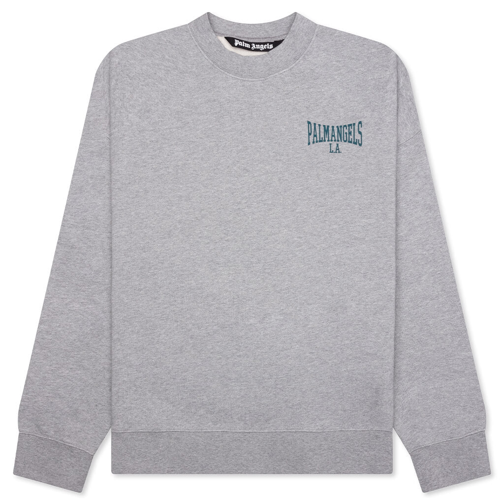 Back College Crew - Melange Grey/Petrol