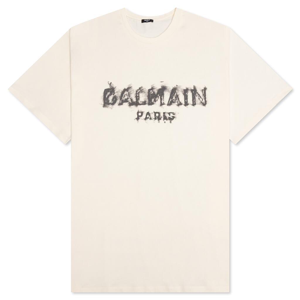Charcoal T-Shirt - Beige/Noir