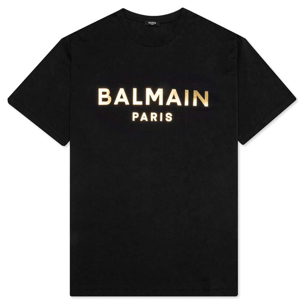 Classic Fit Foil T-Shirt - Noir/Or