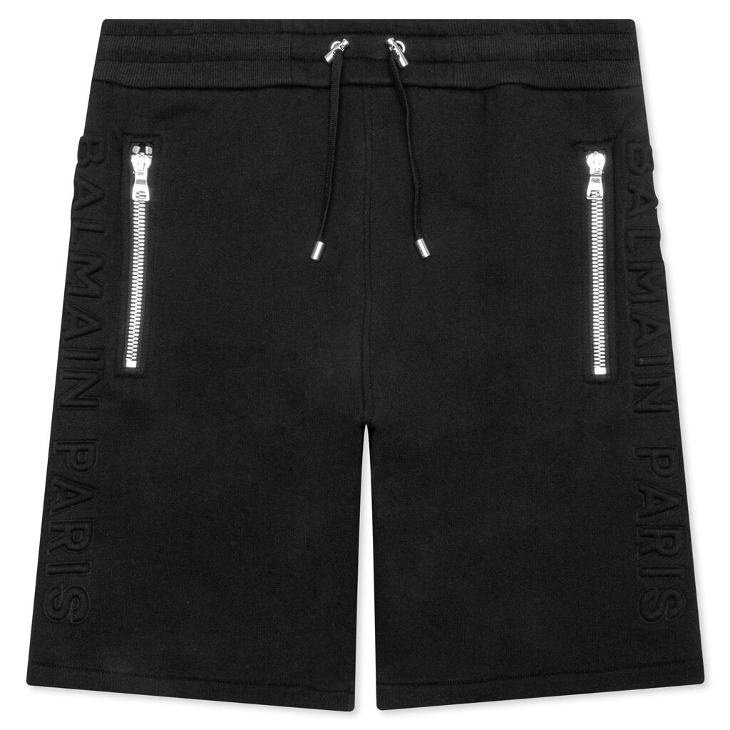 Embossed Bermuda Short - Noir