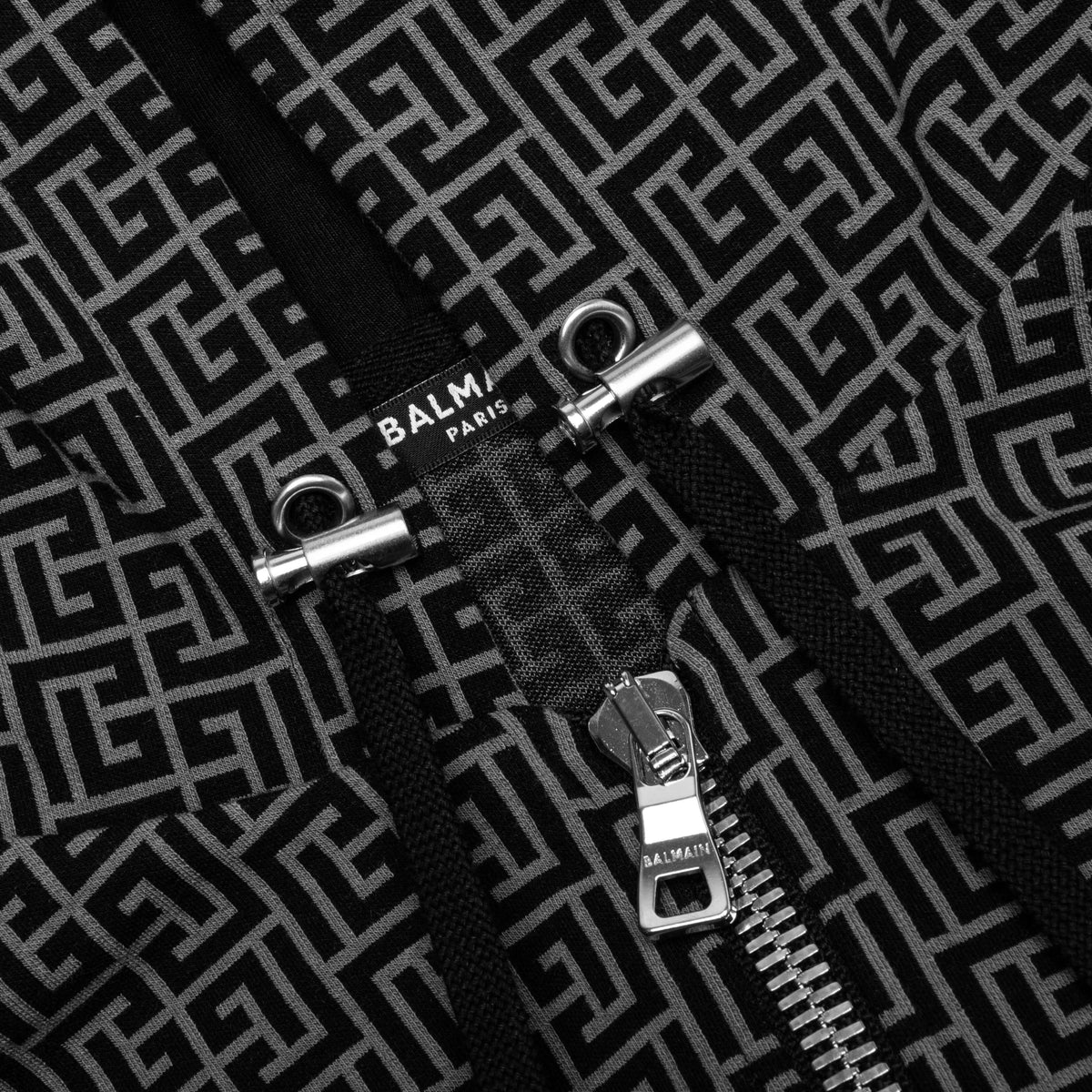 Mini Monogram Zipped Hoodie - Gris Fonce/Noir