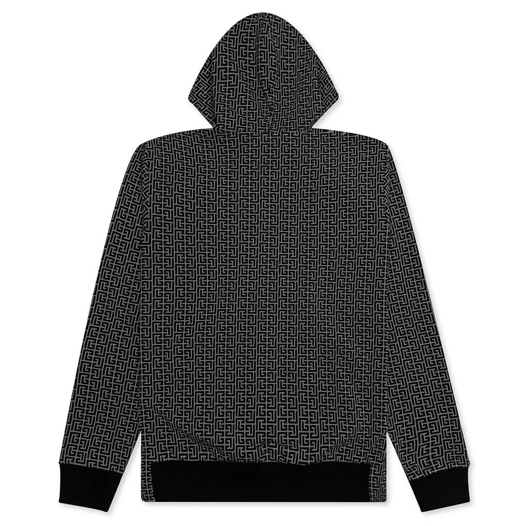 Mini Monogram Zipped Hoodie - Gris Fonce/Noir
