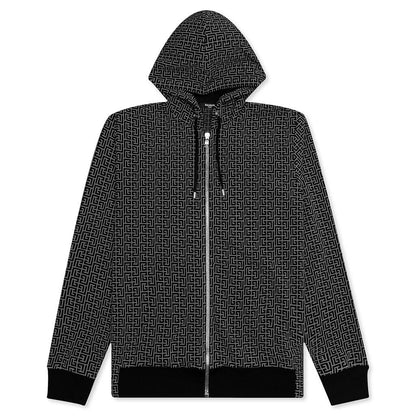 Mini Monogram Zipped Hoodie - Gris Fonce/Noir