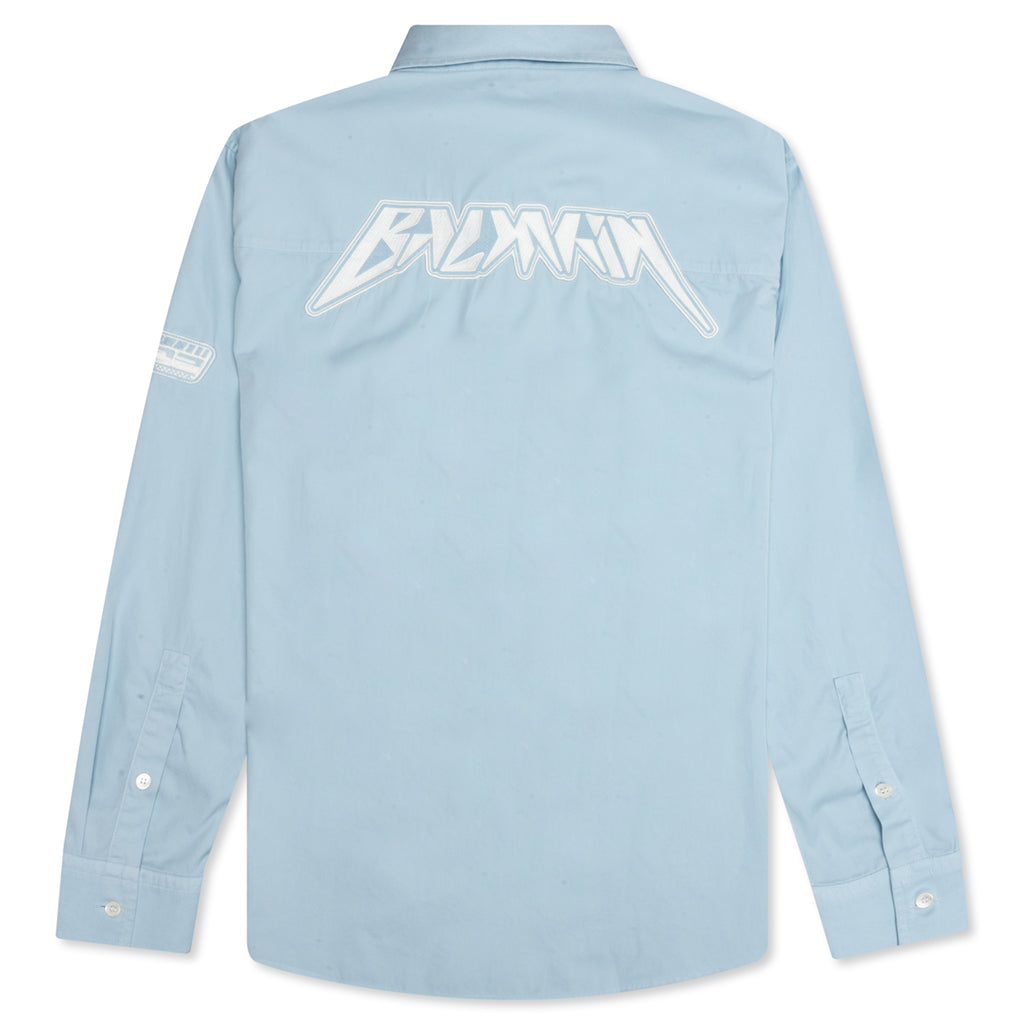 Motor Pop Button Up