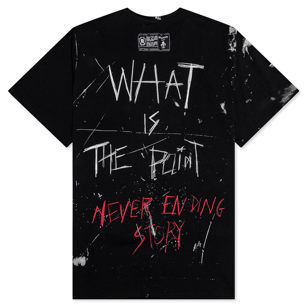 No is No Printed T-Shirt - Noir/Blanc/Rogue