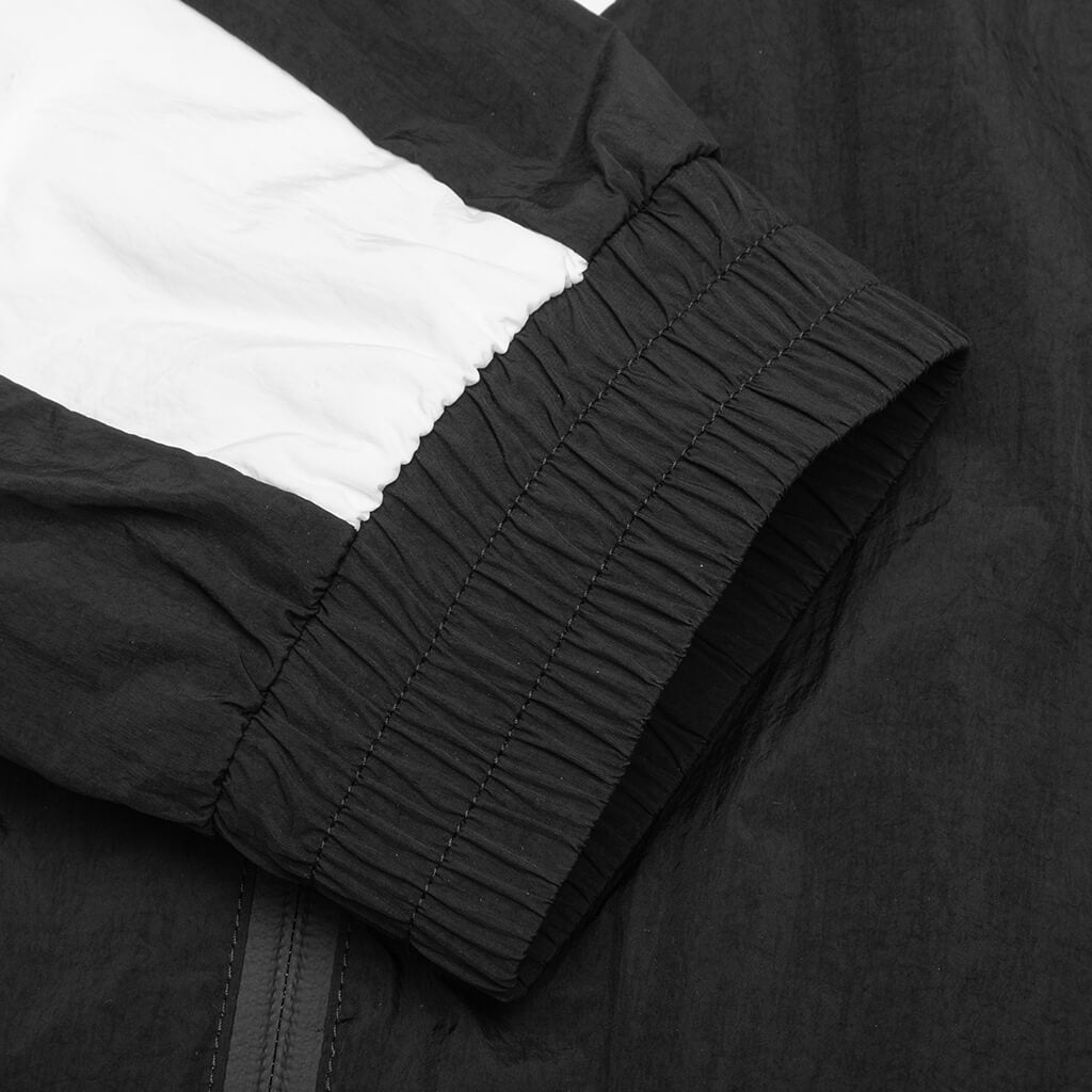 Nylon Multi-Cuts Track Jacket - Noir/Blanc