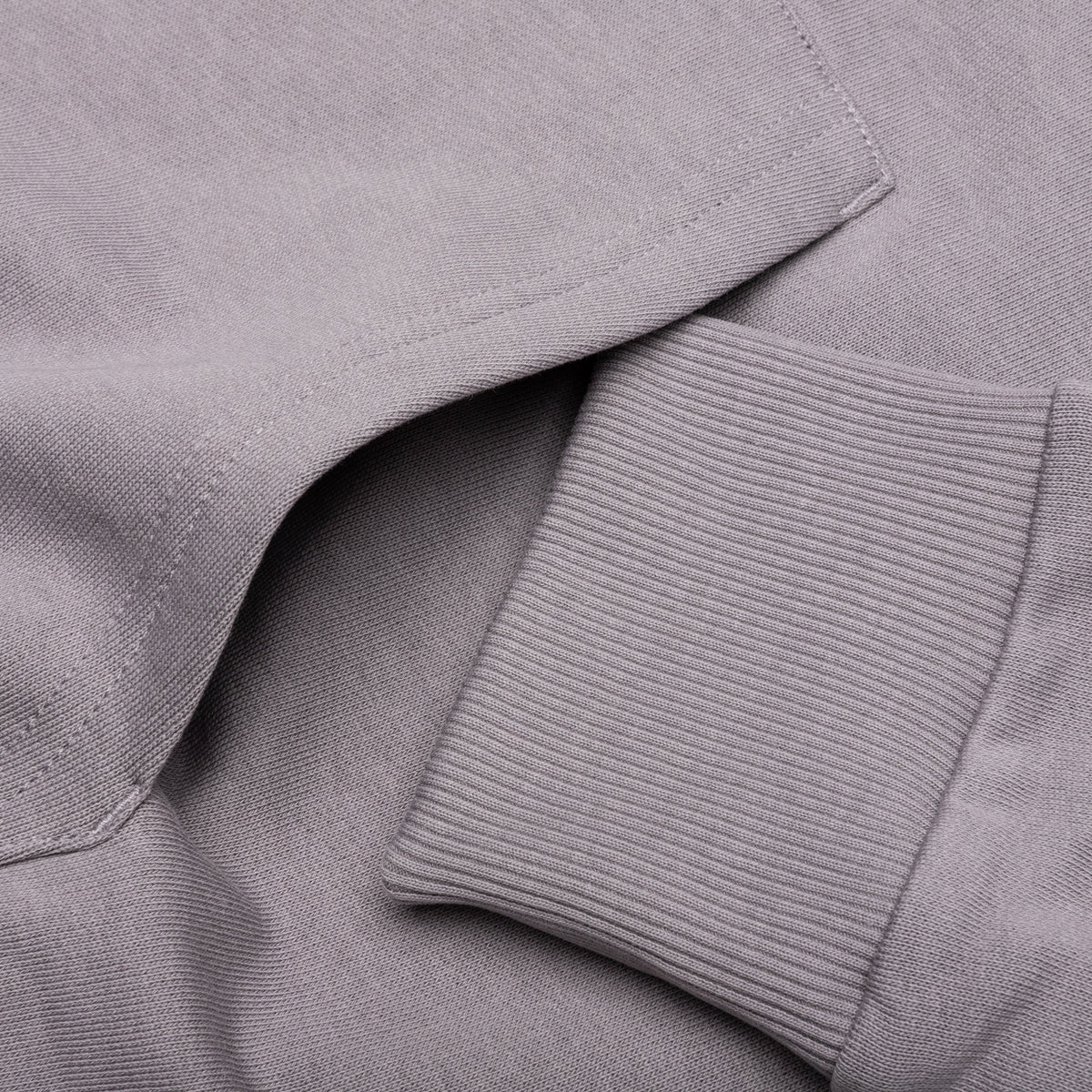 Printed Hoodie - Gris Fonce/Bleu Clair