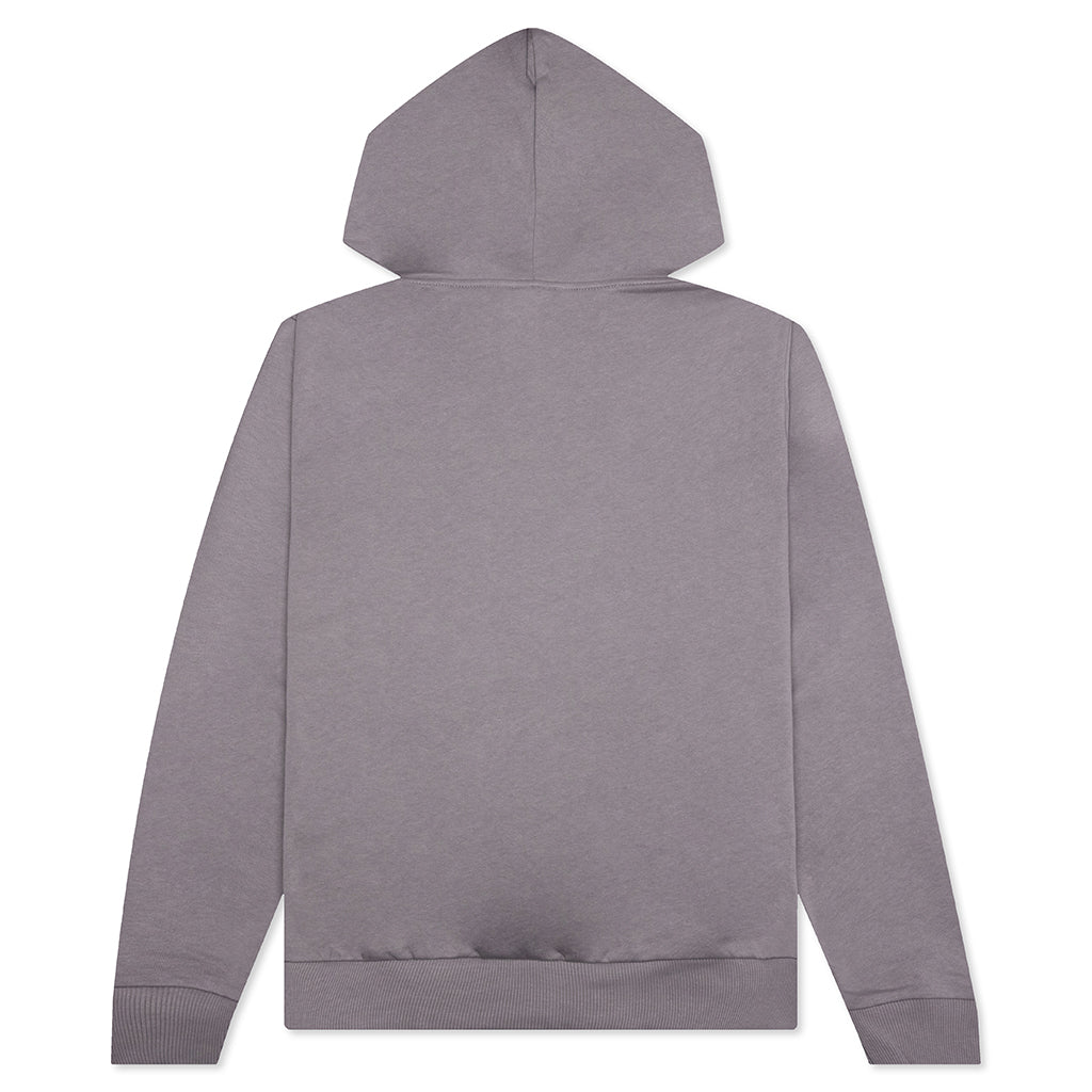 Printed Hoodie - Gris Fonce/Bleu Clair