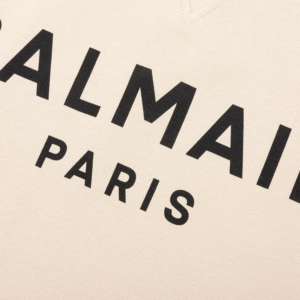 Printed Sweatshirt - Ivoire/Noir