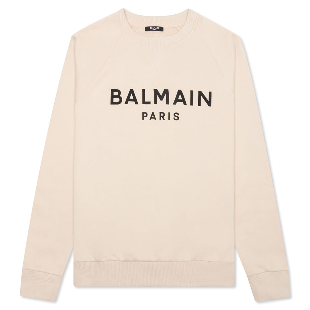 Printed Sweatshirt - Ivoire/Noir
