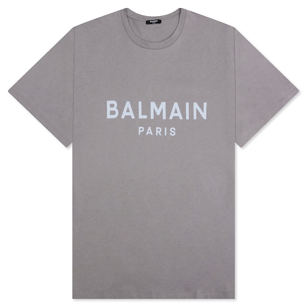 Printed T-Shirt - Gris Fonce/Bleu Clair
