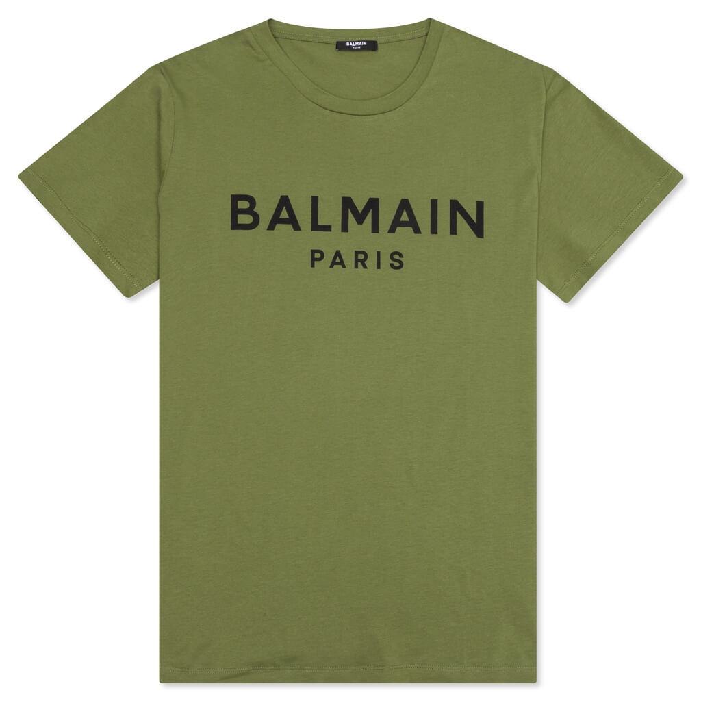 Printed T-Shirt - Kaki Fonce/Noir