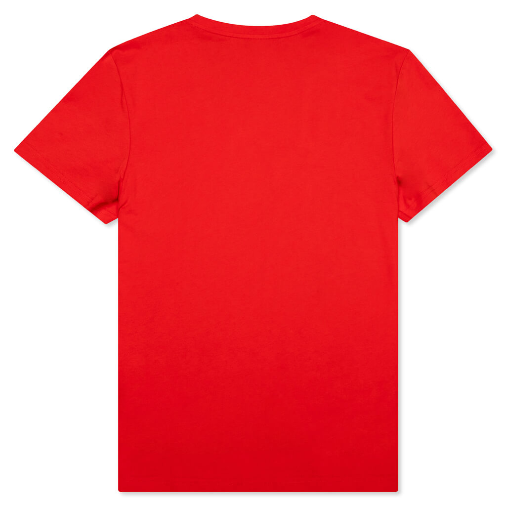 Printed T-Shirt - Rouge/Blanc