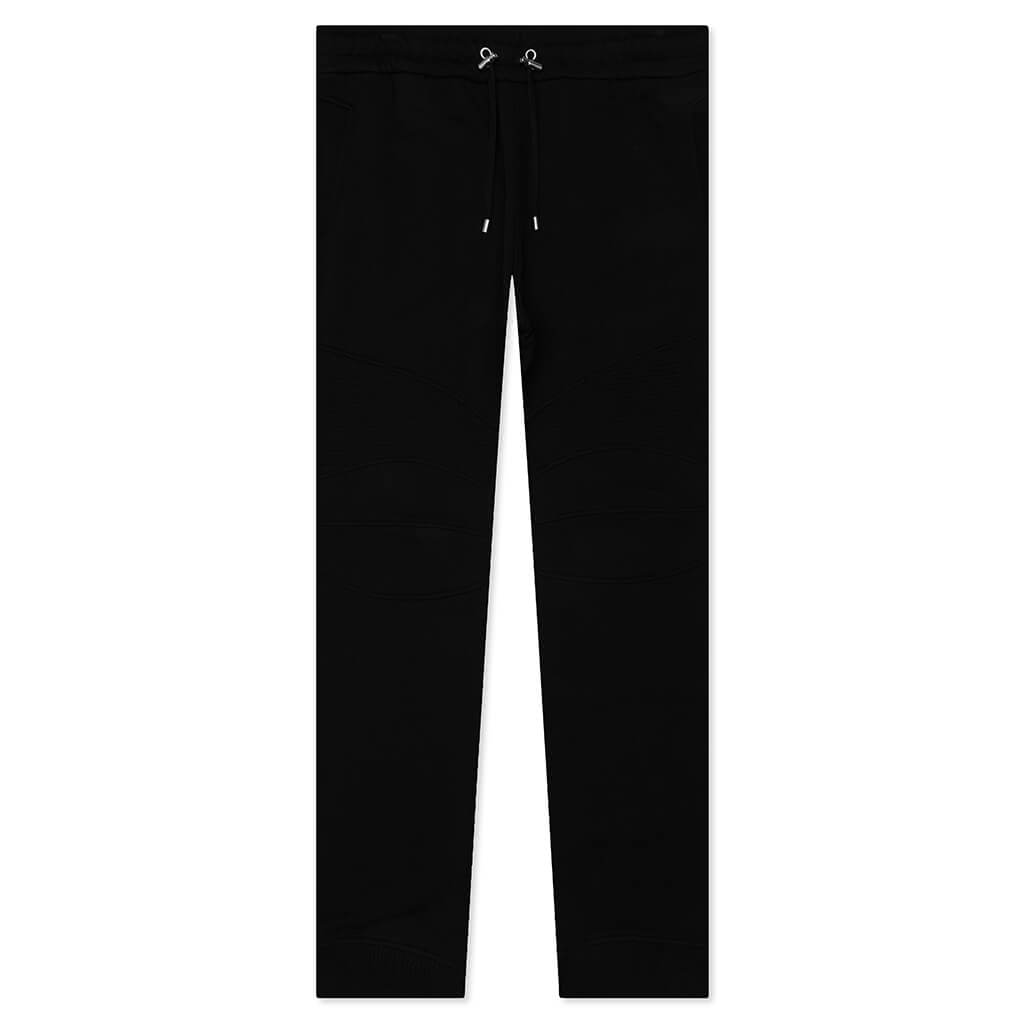 Ribbed Printed Sweatpants - Noir/Blanc
