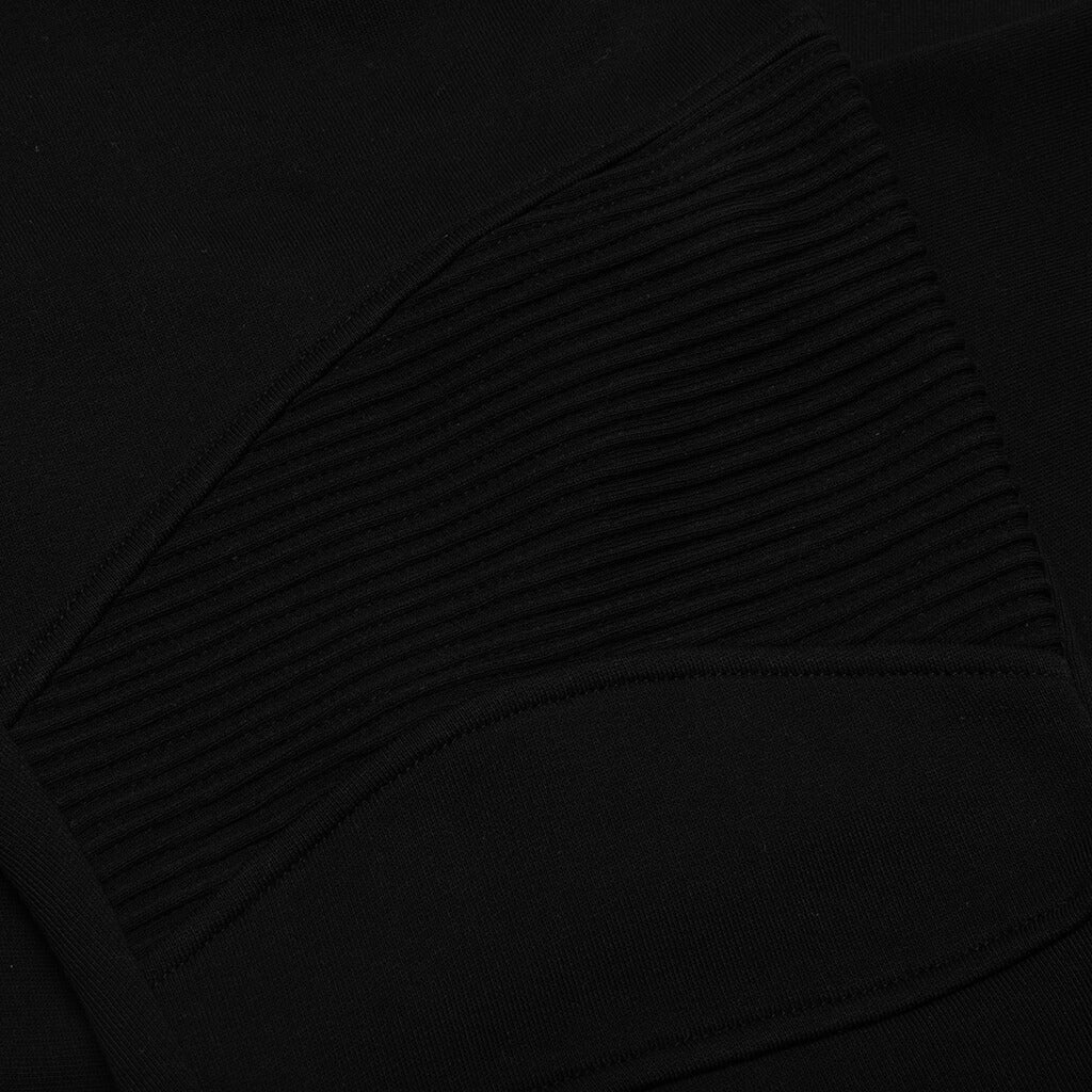 Ribbed Printed Sweatpants - Noir/Blanc