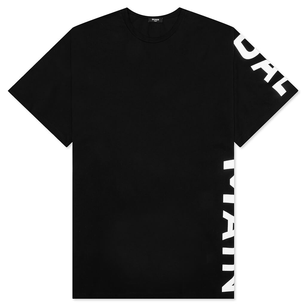 Side Printed T-Shirt - Noir/Blanc