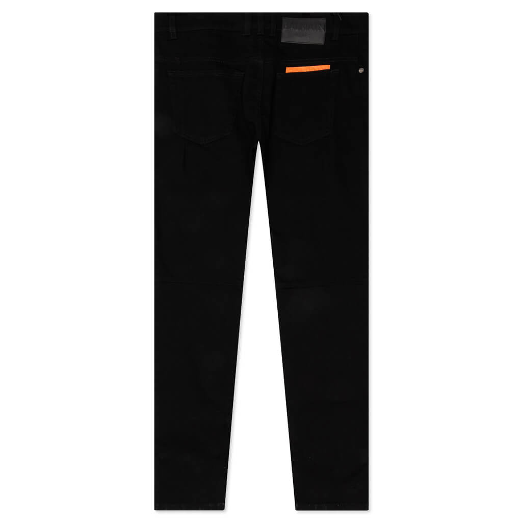 Tape Slim Jeans - Noir