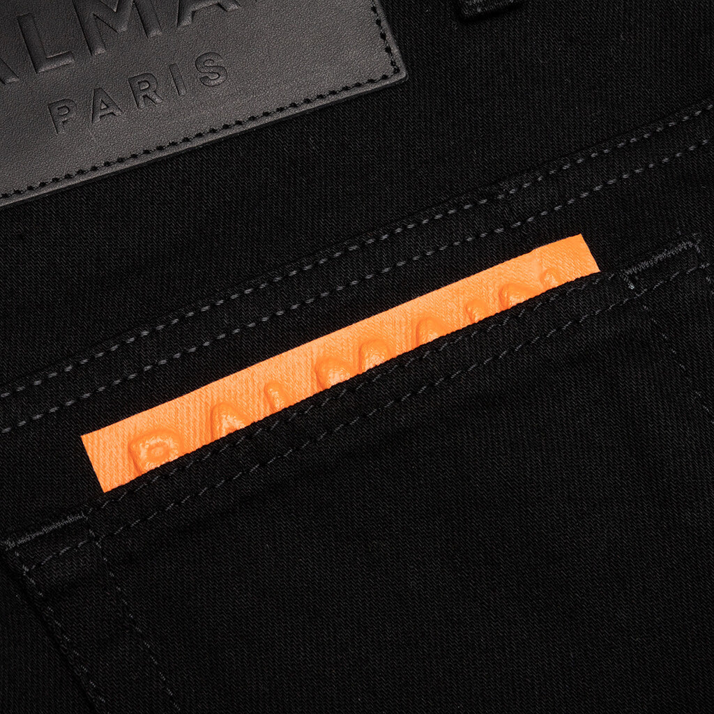 Tape Slim Jeans - Noir