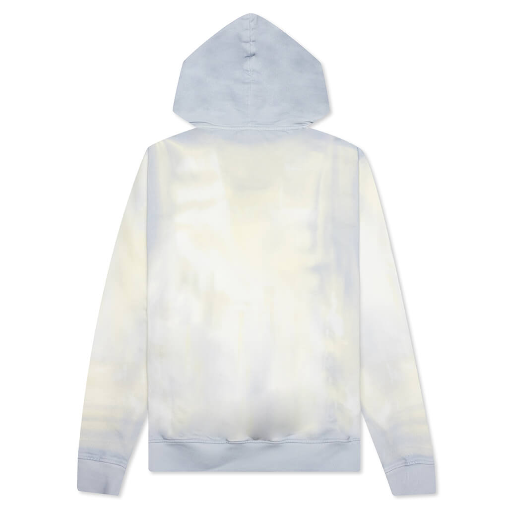 Watercolor Hoodie - Bleu Clair/Blanc/Jaune Pale
