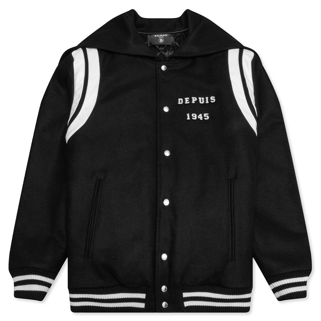 Wool Teddy w/ Hooded Collar - Noir