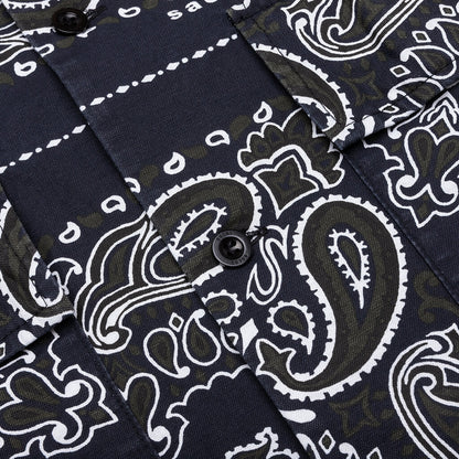 Bandana Print Shirt - Navy