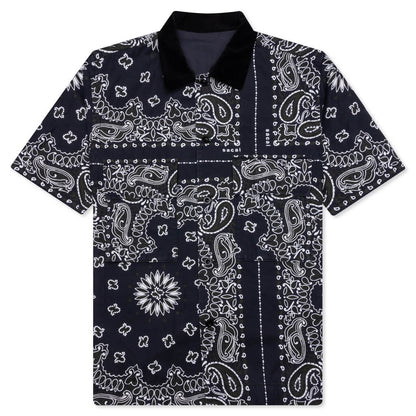 Bandana Print Shirt - Navy