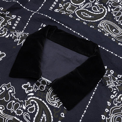 Bandana Print Shirt - Navy