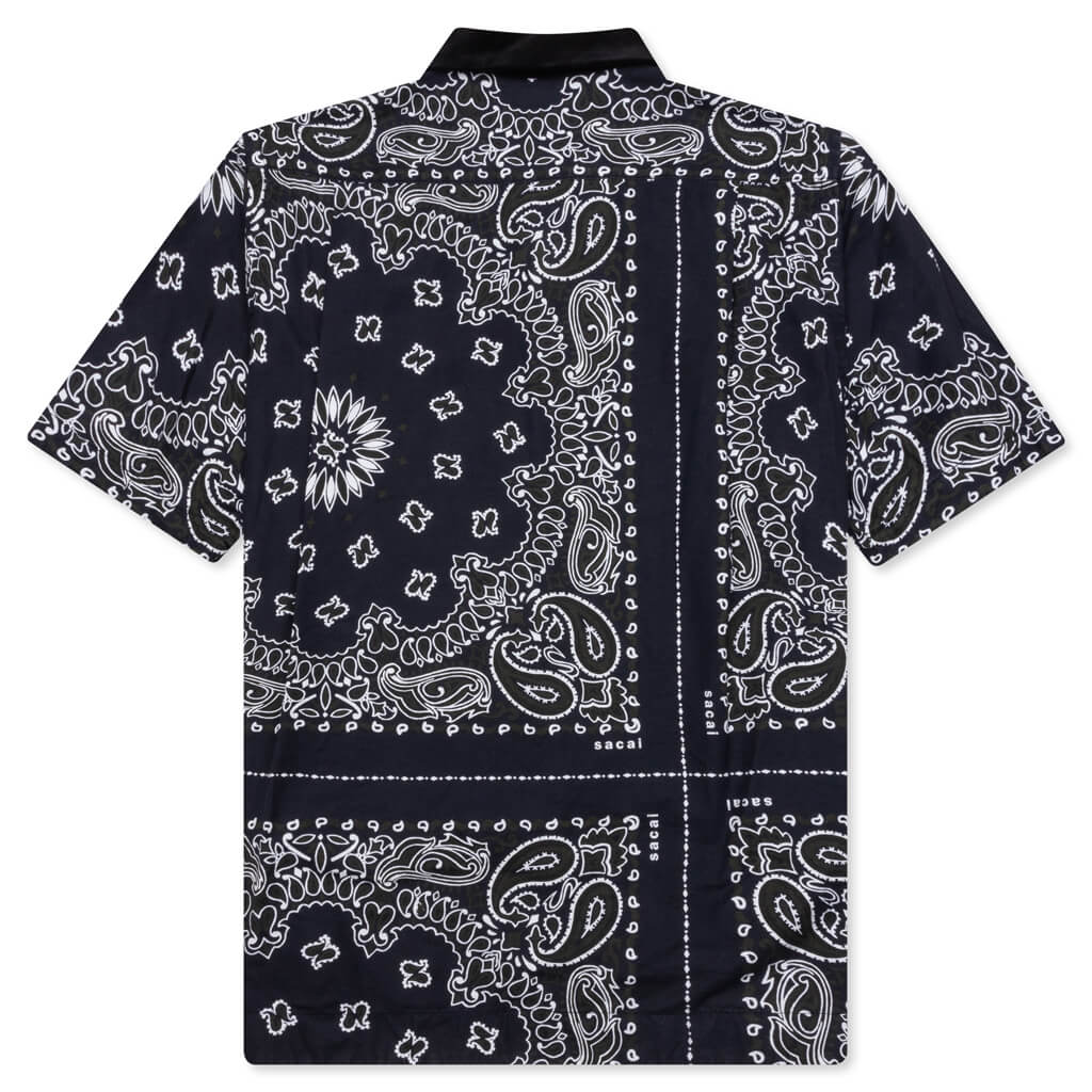 Bandana Print Shirt - Navy