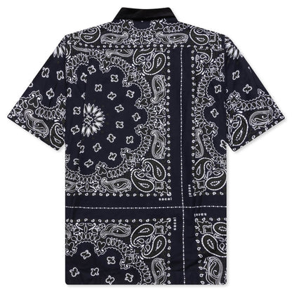 Bandana Print Shirt - Navy