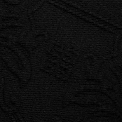 Baroque Embossing Hoodie - Black