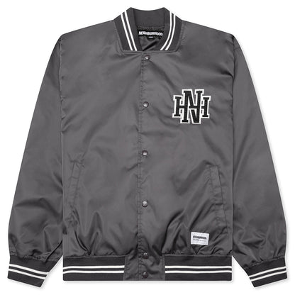 Baseball Jacket - Charcoal