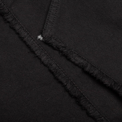 Butt Zipp Long Boxer Shorts - Black