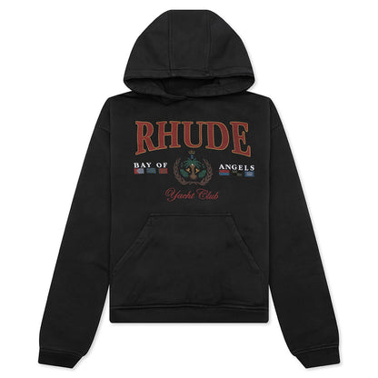 Bay of Angels Yacht Hoodie - Vintage Black